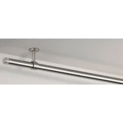 Leen Bakker Gordijnroede 120cm grijs rvs - Ø28mm (1209047) Best