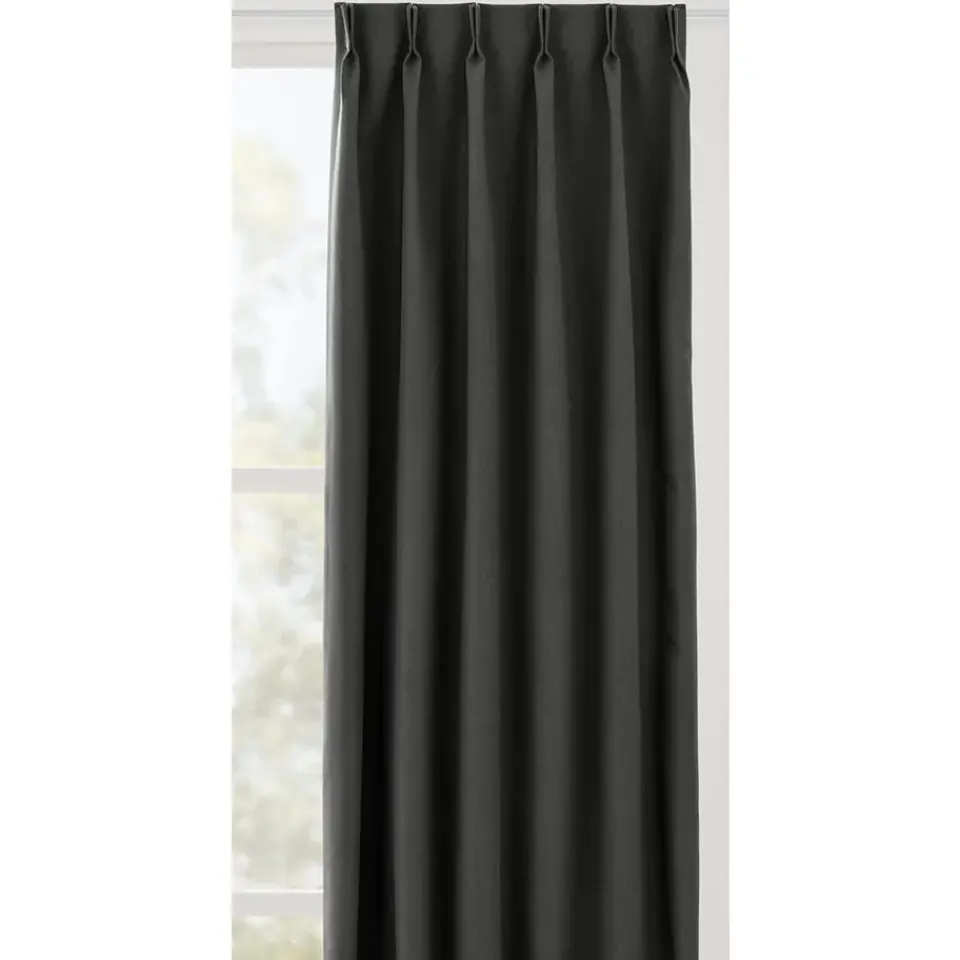 Leen Bakker Gordijnstof Mik - antraciet Online