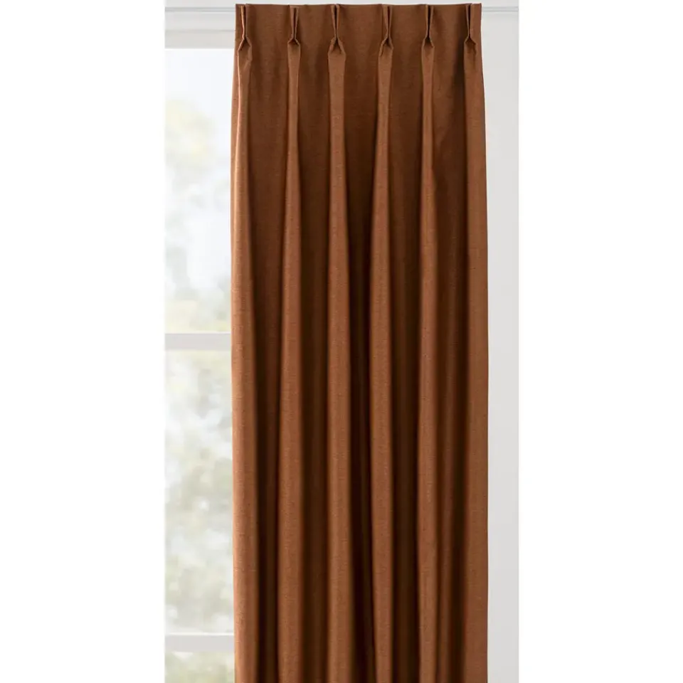 Leen Bakker Gordijnstof Vivian - terra Hot