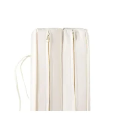 Beliani GRANARI - Ligstoel - Lichthout/Off-white - Acaciahout