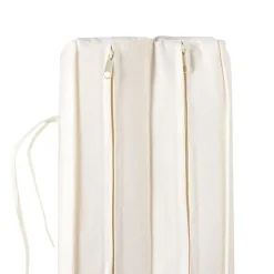 Beliani GRANARI - Ligstoel - Lichthout/Off-white - Acaciahout