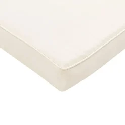 Beliani GRANARI - Ligstoel - Lichthout/Off-white - Acaciahout