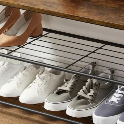 Merkloos Groot Garderoberek XL met Schoenenbank 175 x 85 cm Hot