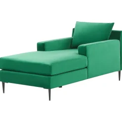 Beliani GUERET - Chaise longue - Groen - Symmetrisch - Fluweel Outlet