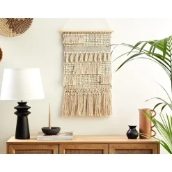 Beliani GUJRAT - Wanddecoratie - Beige - Katoen Hot