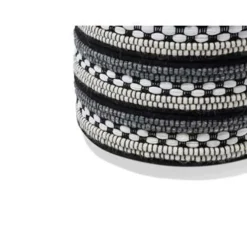 Beliani GUNTUR - Poef - Wit - 41 cm - Katoen