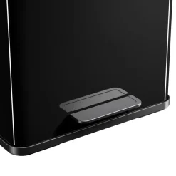 Hailo Öko Duo Plus L Prullenbak - 17+9L - zwart Hot