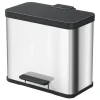 Hailo Öko Duo Plus L Prullenbak - 17+9L - RVS Outlet