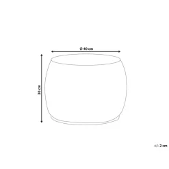 Beliani HAIPHONG - Poef - Lichtbeige - Waterhyacint Hot