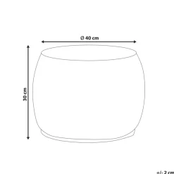 Beliani HAIPHONG - Poef - Lichtbeige - Waterhyacint Hot