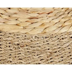 Beliani HAIPHONG - Poef - Lichtbeige - Waterhyacint Hot