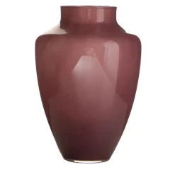 Hakbijl Glass Bloemenvaas Olaf - paars - glas - D24 x H37 cm New