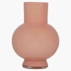 Hakbijl Glass Bloemenvaas Deborah - Roze - glas - D20 x H 26 cm Best