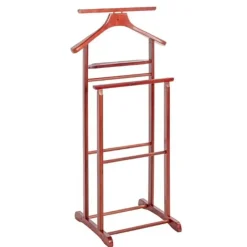 Haku Kledingrek met broekenhanger - Kersenhouten design Online