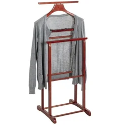 Haku Kledingrek met broekenhanger - Kersenhouten design Online