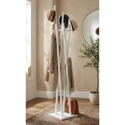 Haku Staande kapstok - 35 x 35 x 192 cm - Wit New