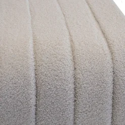 Giga Meubel Halbankje Taupe Bouclé - 99x38x46cm - Sera Hot