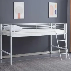 Emob Exclusive Halfhoogslaper Julie 90x200cm - metaal - mat wit Outlet