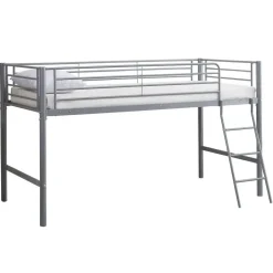 Emob Exclusive Halfhoogslaper Julie 90x200cm - metaal - mat grijs Sale