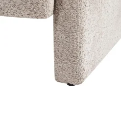 Beliani HALLSBERG - Fauteuil - Taupe - Bouclé