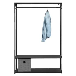 Leen Bakker Halmeubel Isabelle - zwart - 175x118x40 cm Hot