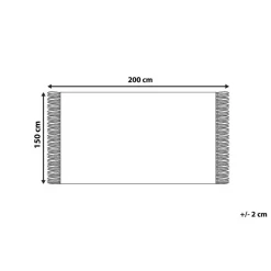 Beliani HAMAT - Plaid - Groen - 150 x 200 cm - Polyester Online