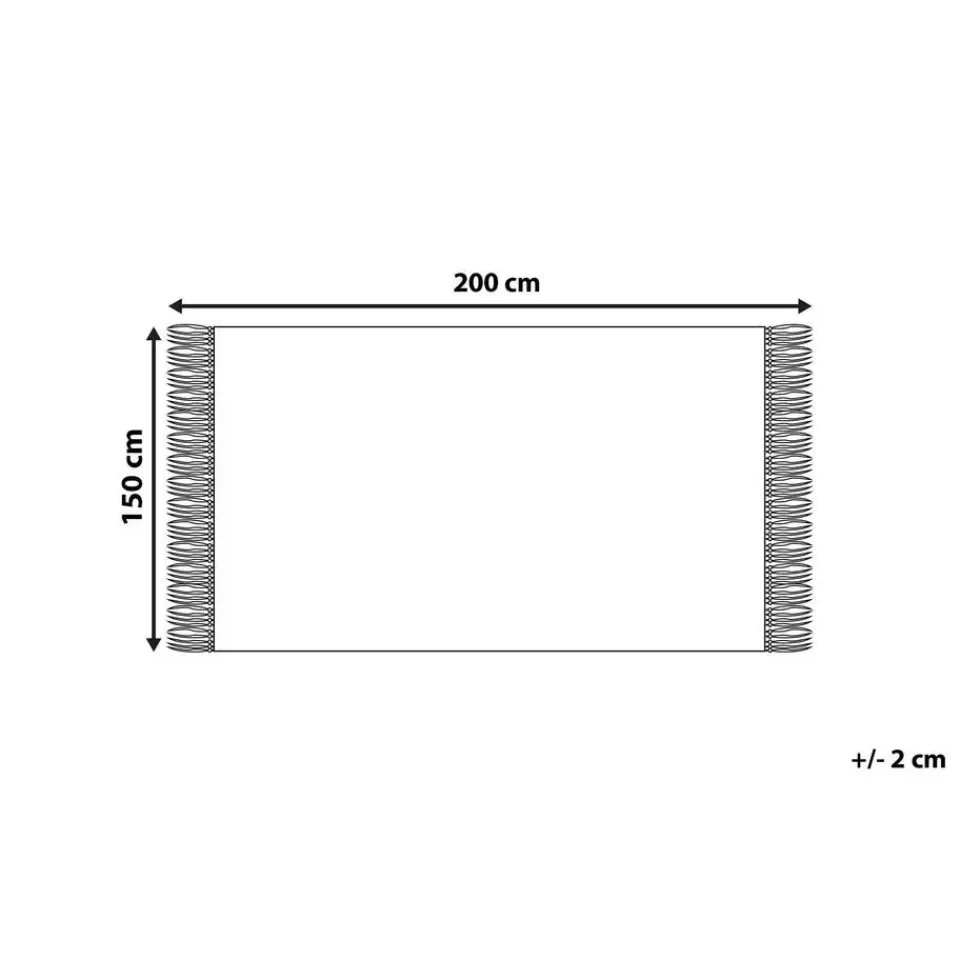 Beliani HAMAT - Plaid - Groen - 150 x 200 cm - Polyester Online