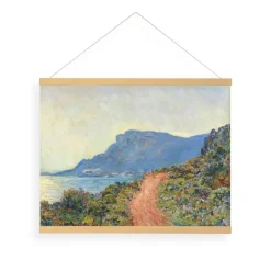 Art for the Home Hangende Poster Linnen Zuidelijk Landschap Monet The Red Road 60x80cm Online