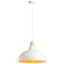 Leen Bakker Hanglamp Canyon - wit - Ø35,5x80 cm New