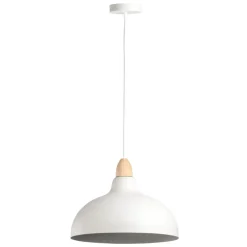 Leen Bakker Hanglamp Canyon - wit - Ø35,5x80 cm New