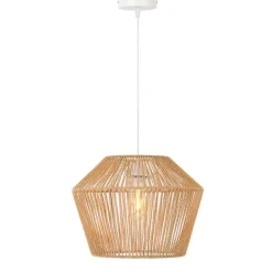 Light & Living Hanglamp Caspian - Bruin/Wit- Ø40cm Outlet