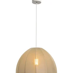 Leen Bakker Hanglamp Cilou groen E27 - 120xØ40 cm Outlet