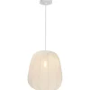 Leen Bakker Hanglamp Fenne - wit metaal - E27 - 150xØ35 cm Sale
