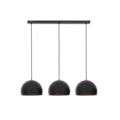 Light & Living Hanglamp JAICEY - Mat Zwart-Goud - 3-Lichtpunten