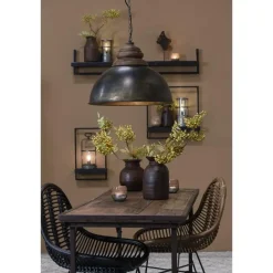 Light & Living Hanglamp Leia - Zwart - Ø52cm Outlet