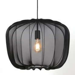 Light & Living Hanglamp Plumeria - Zwart - Ø50cm New