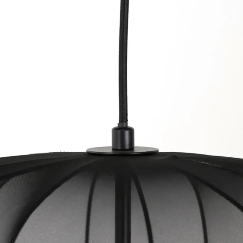 Light & Living Hanglamp Plumeria - Zwart - Ø50cm New