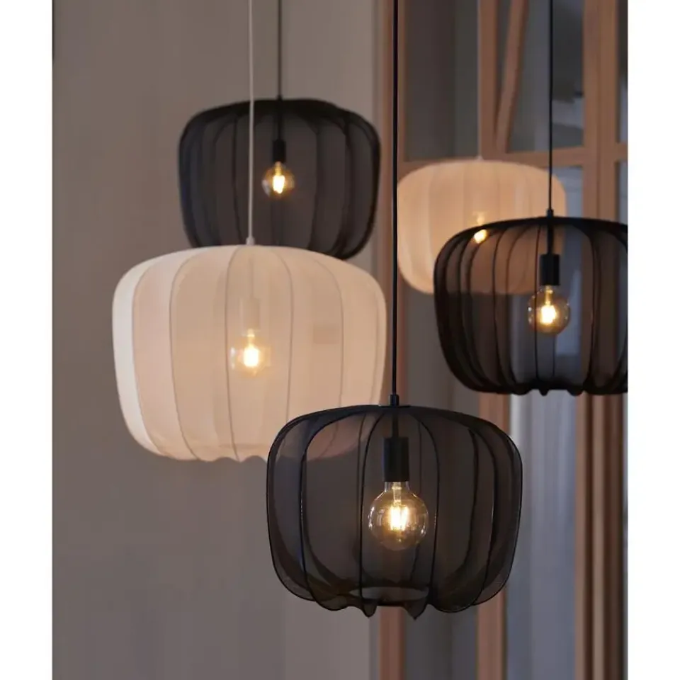 Light & Living Hanglamp Plumeria - Zwart - Ø50cm New