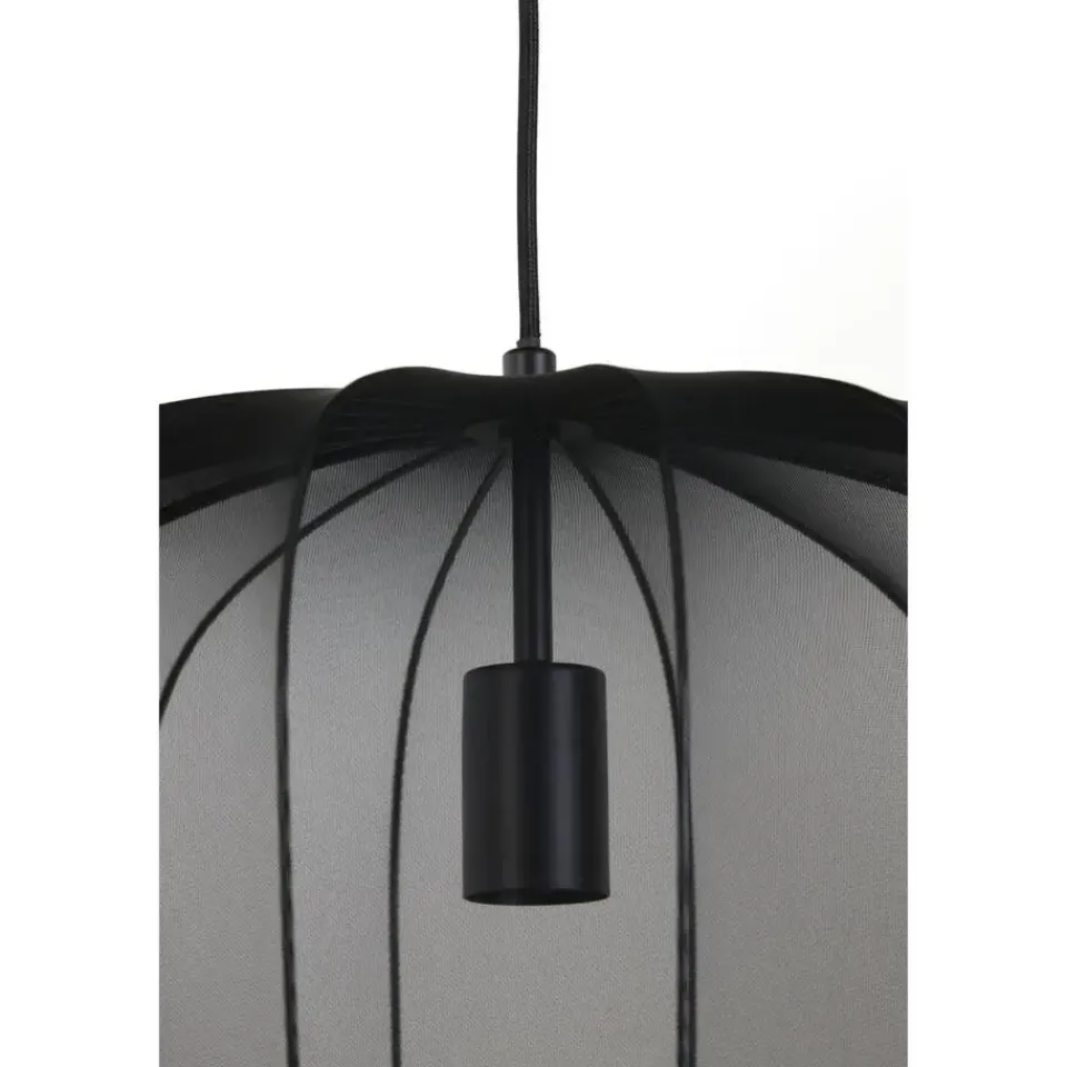 Light & Living Hanglamp Plumeria - Zwart - Ø50cm New