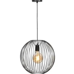 Leen Bakker Hanglamp Xavier - zwart - 150xØ40 cm Outlet