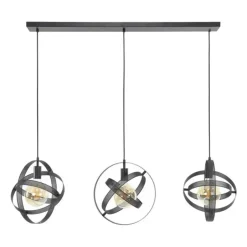 Dimehouse Hanglamp Yaya 3-lichts mesh - Metaal - Zwart Online