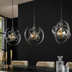 Dimehouse Hanglamp Yaya 3-lichts mesh - Metaal - Zwart Online