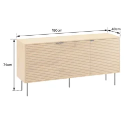 Happy Garden Buffet STINNA - Bruin - Spaanplaat Clearance