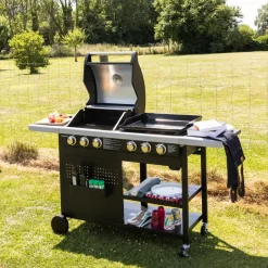 Happy Garden Gas barbecue VESUVIO - Zwart - Staal Clearance