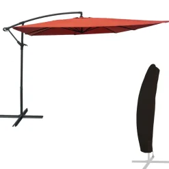 Happy Garden Offset paraplu MOLOKAI - Oranje - Staal Outlet