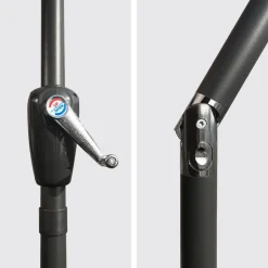 Happy Garden Parasol HAPUNA - Zwart - Aluminium Online