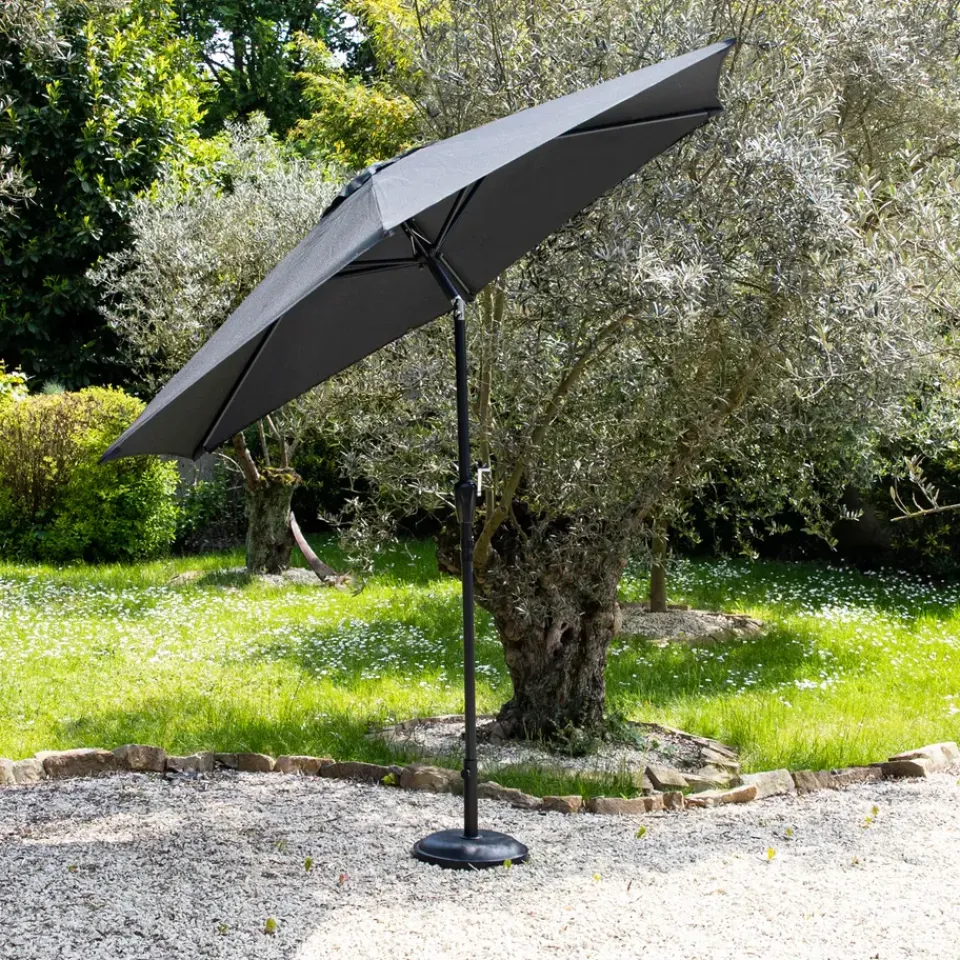 Happy Garden Parasol HAPUNA - Grijs - Aluminium Best