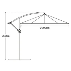 Happy Garden Parasol OAHU - Roze - Staal Sale