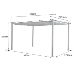 Happy Garden Pergola CASSIS - Beige - Aluminium Outlet