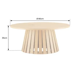 Happy Garden Salontafel LIV - Zwart - Spaanplaat Clearance